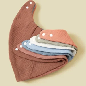 CF001-muslin baby drool bibs