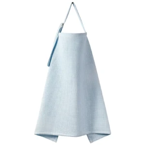 CF014-sky blue waffle nursing cover