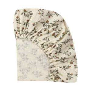 CF017-crib sheets floral