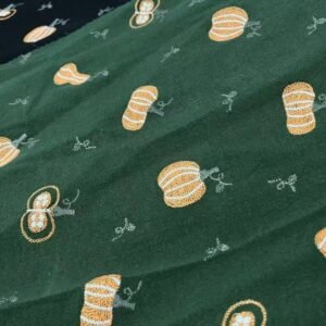 BL0007 (1) profile - 70% Cotton 30% Linen Pumpkin Embroidered Fabric