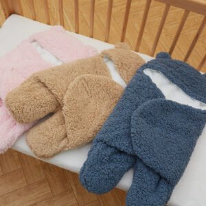 CF032 (7) Bear Plush Sleeping Bag