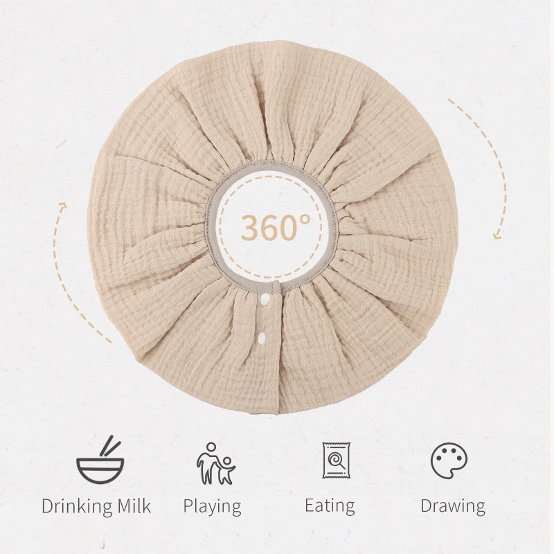 CF038 (12) profile - 360° Cotton Gauze Baby Bib