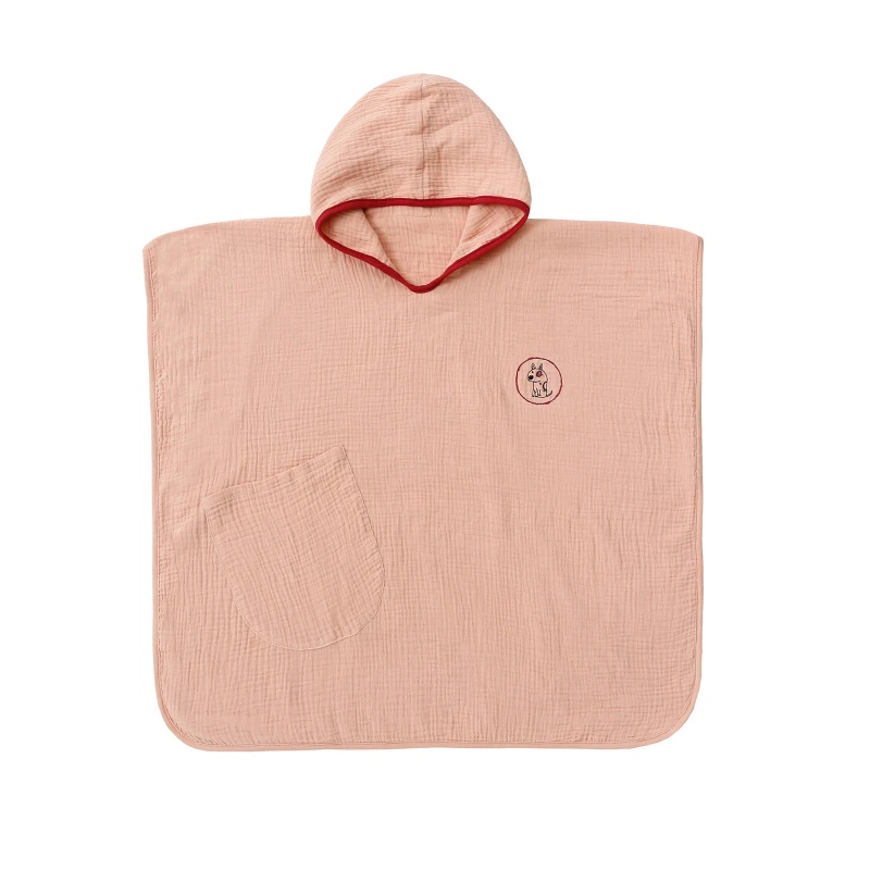CF051 (6) - Soft Muslin Kids Hooded Poncho Towels