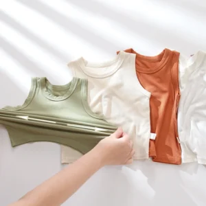 CF061 (1) profile - Soft Ribbed Baby Tank Top & Shorts Sets