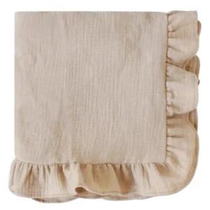 CF065 D - Crinkled Texture Baby Ruffle Swaddle Blankets