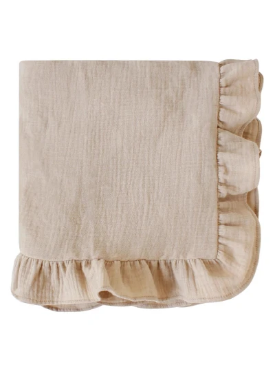 CF065 D - Crinkled Texture Baby Ruffle Swaddle Blankets