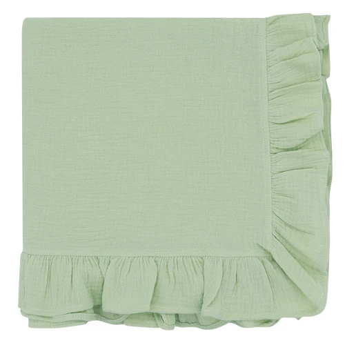 CF065 H - Crinkled Texture Baby Ruffle Swaddle Blankets