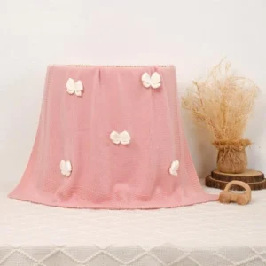 CF069 A profile - Soft Knit Baby 3D Butterfly Swaddle Blankets