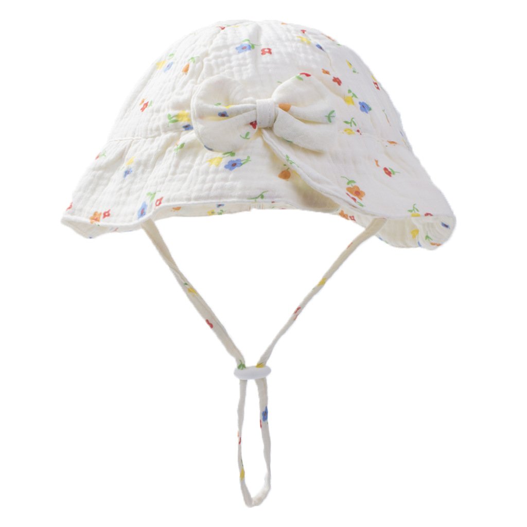 CF082 (3) - Sweet Bow Baby Bucket Hat with Print