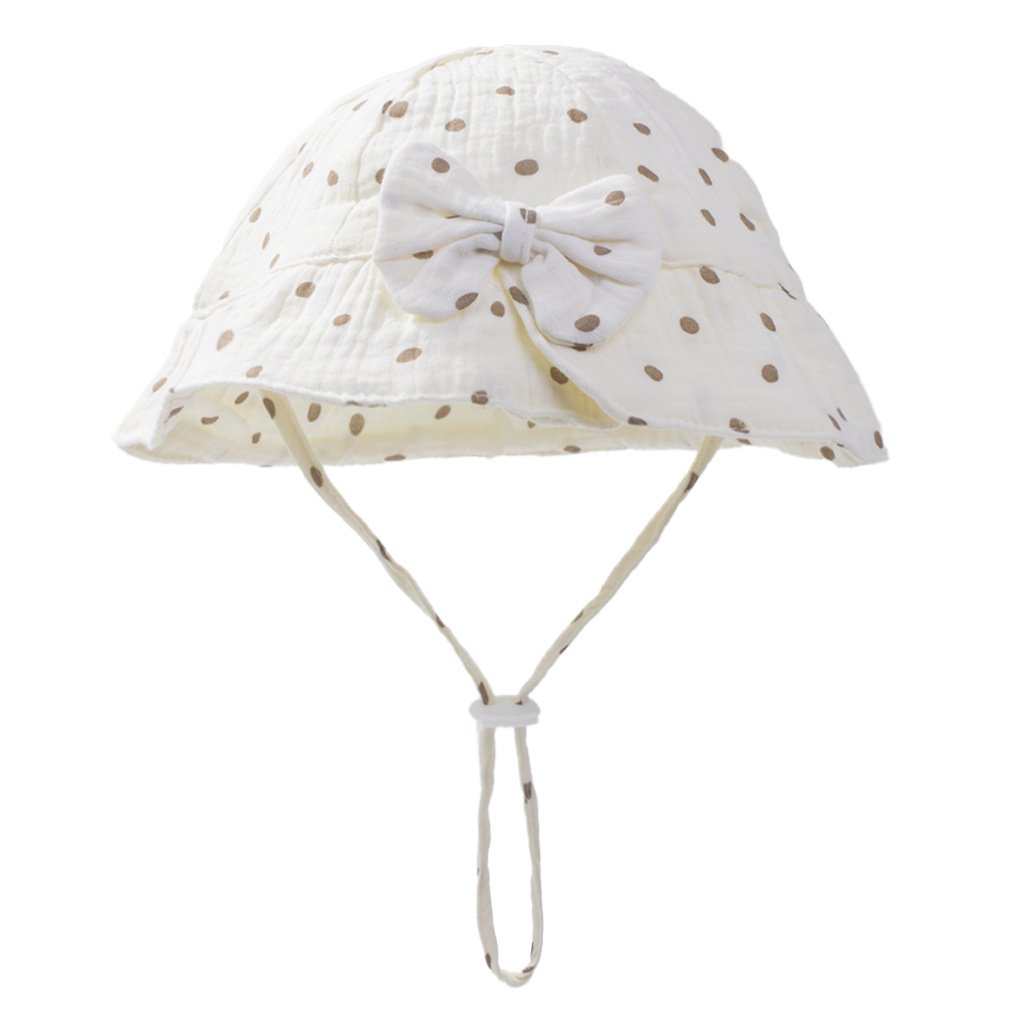 CF082 (9) - Sweet Bow Baby Bucket Hat with Print