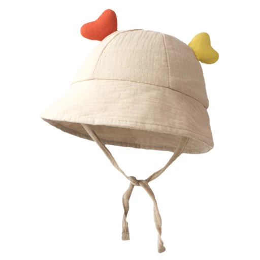 CF084 (1) - Cute Heart Ear Baby Bucket Hat