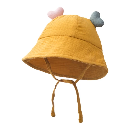 CF084 (8) - Cute Heart Ear Baby Bucket Hat