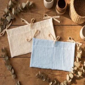 CF091 (4) - Crinkled Muslin Texture Baby Storage Bag